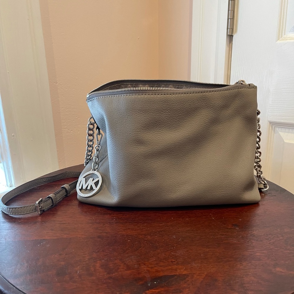 MICHAEL KORS Gray Crossbody Bag